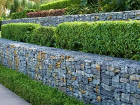 Gabion Wall in Garden - TAG Level