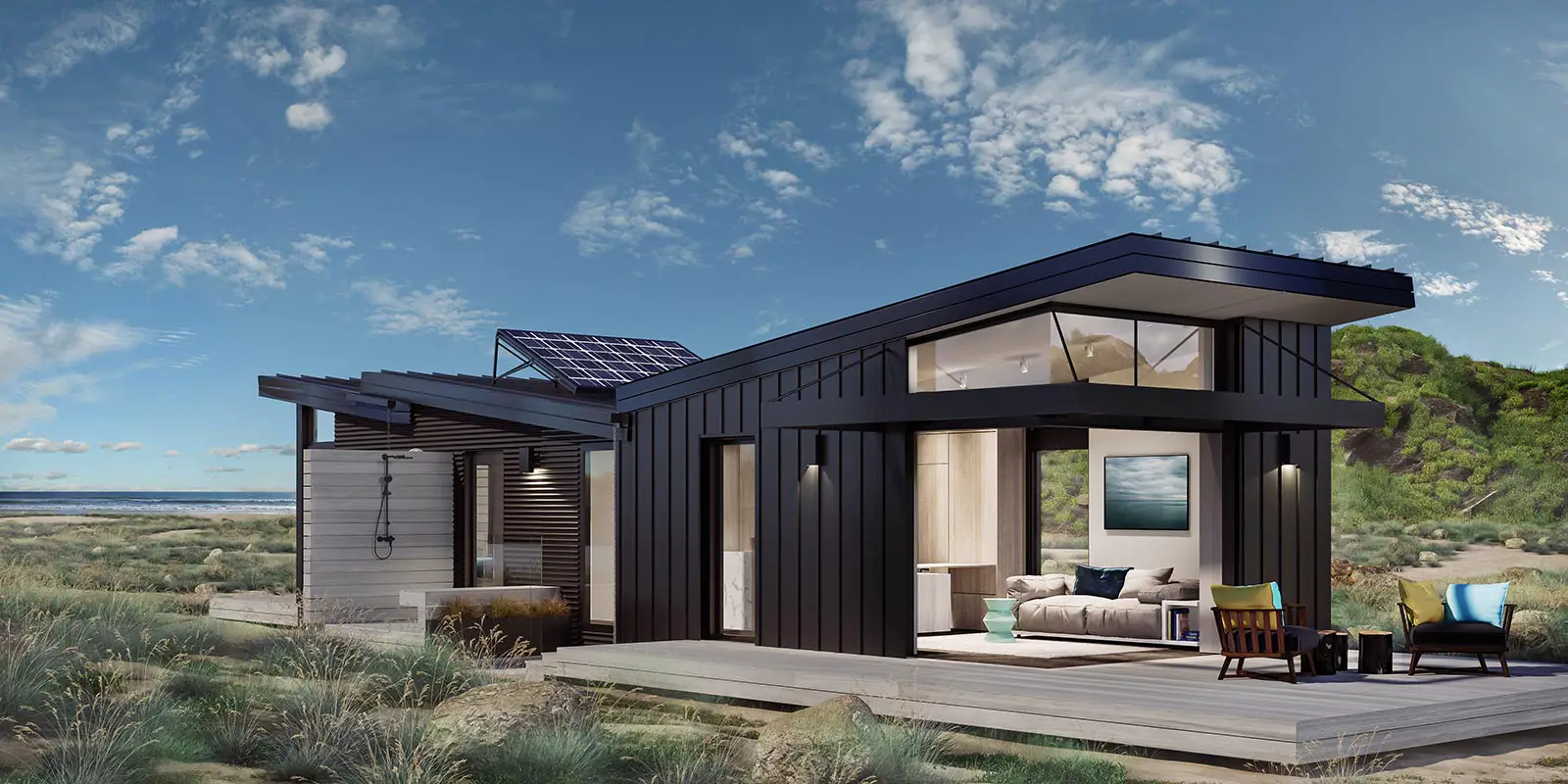 Accessory Dwelling Unit Prefab Homes - Sunset BUD LivingHome Studio by Planet Prefab